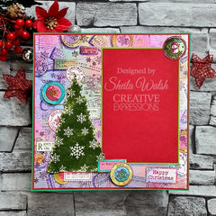 Assortiment de tampons Woodware Clear Singles « Snow Frosted Tree » 10 cm x 15 cm-10