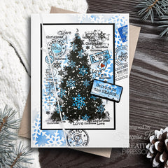 Assortiment de tampons Woodware Clear Singles « Snow Frosted Tree » 10 cm x 15 cm-4