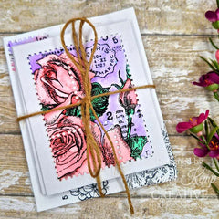 Set de sellos Woodware Clear Singles Mini Geranium de 3 pulgadas x 4 pulgadas-5