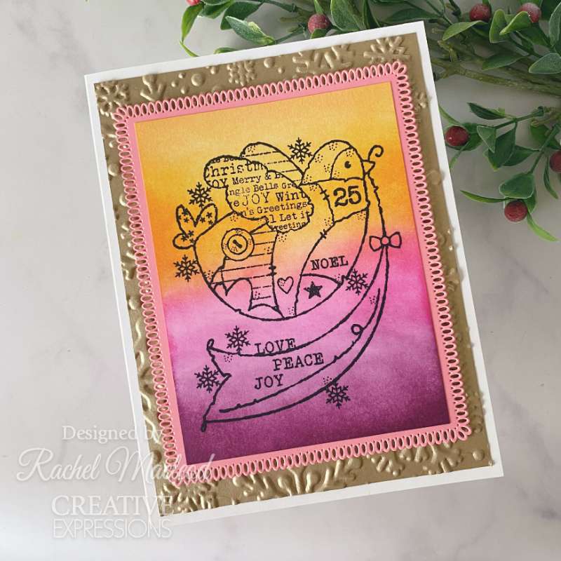 Woodware Clear Singles Peaceful Dove 4 in x 6 in Stamp Set-6