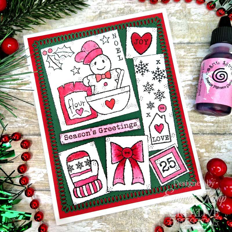 Woodware Clear Singles Winter Sampler 4 in x 6 in Stamp Set-5