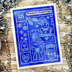 Woodware Clear Singles Winter Sampler 4 in x 6 in Stamp Set-6