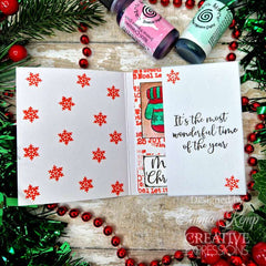 Woodware Clear Singles Winter Sampler 4 in x 6 in Stamp Set-16