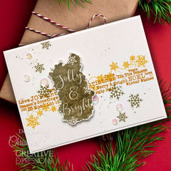 Woodware Clear Singles Christmas Borders 4 in x 6 in Stamp Set-12