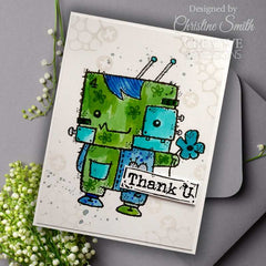 Woodware Clear Singles Monster Skin 3 in x 4 in Stamp Set-7