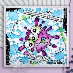 Woodware Funky Swirls 6 in x 6 in Stencil-8