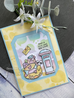 Woodware Clear Singles Snail Mail 4 in x 6 in Stamp-3