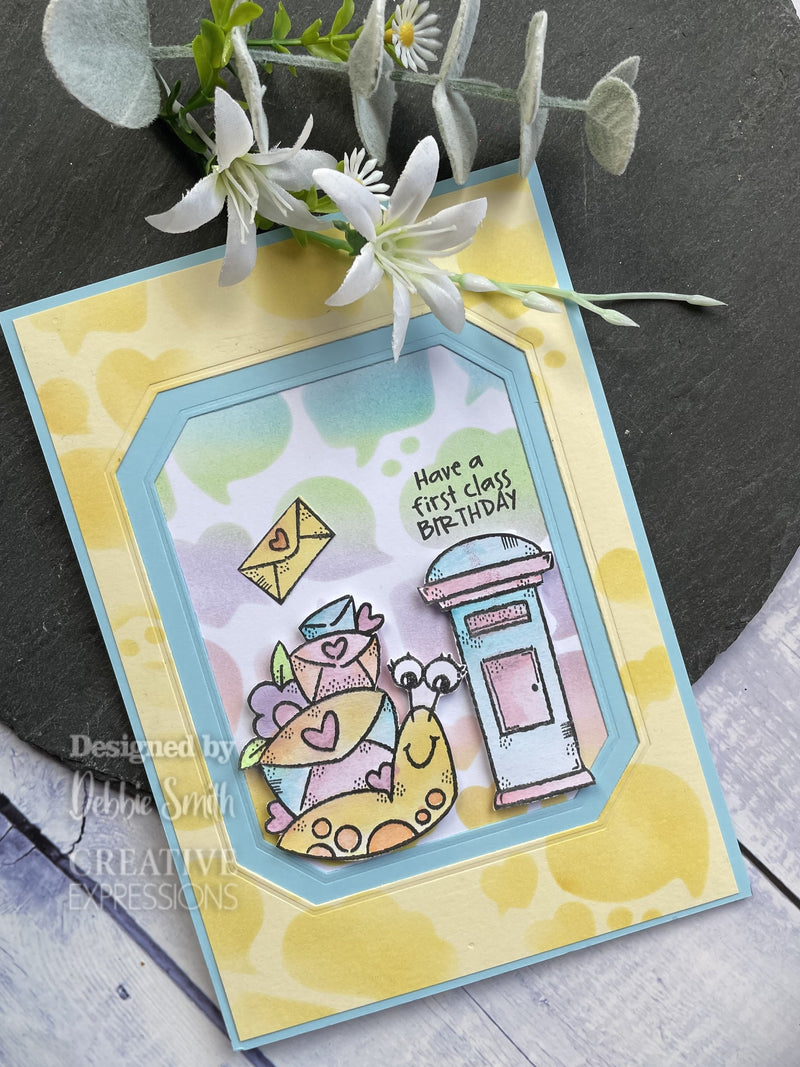 Woodware Clear Singles Snail Mail 4 in x 6 in Stamp-3