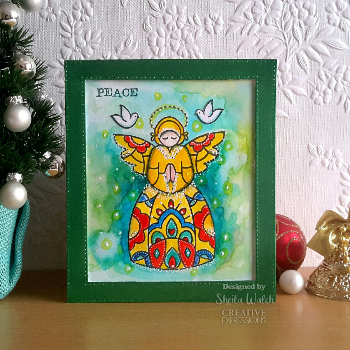 Woodware Clear Singles Angel Blessings 4 in x 6 in Stamp-3