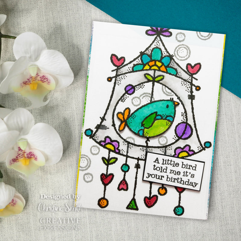 Woodware Clear Singles Wire Birdhouse 4 in x 6 in Stamp-2