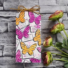 Tampon Woodware Clear Singles Papillons Papier Déchiré 3 po x 4 po-11
