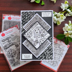 Set de sellos Woodware Clear Singles Geraniums de 4 pulg. x 6 pulg.-10