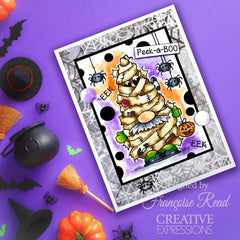 Woodware Clear Singles Mummy Gnome 4 in x 6 in Stamp Set-2