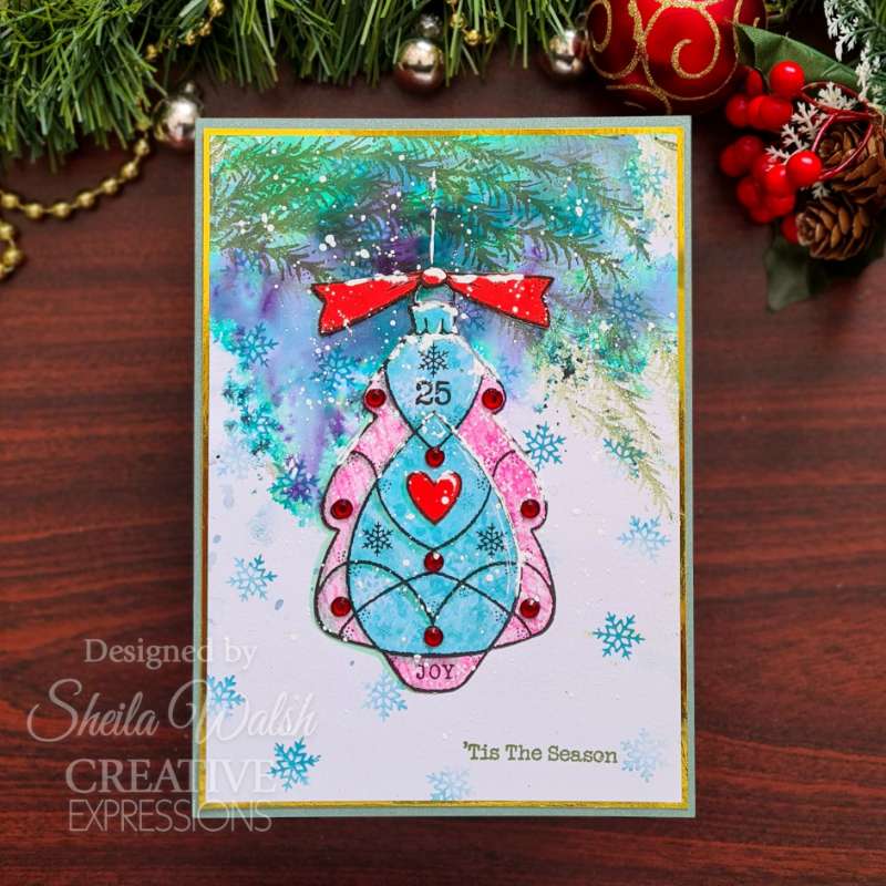 Woodware Clear Singles Glass Tree 4 in x 6 in Stamp Set-6