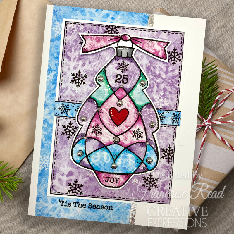 Woodware Clear Singles Glass Tree 4 in x 6 in Stamp Set-5