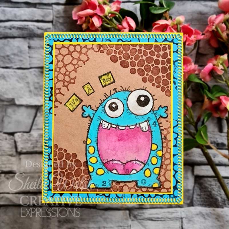 Woodware Clear Singles Monster Skin 3 in x 4 in Stamp Set-2