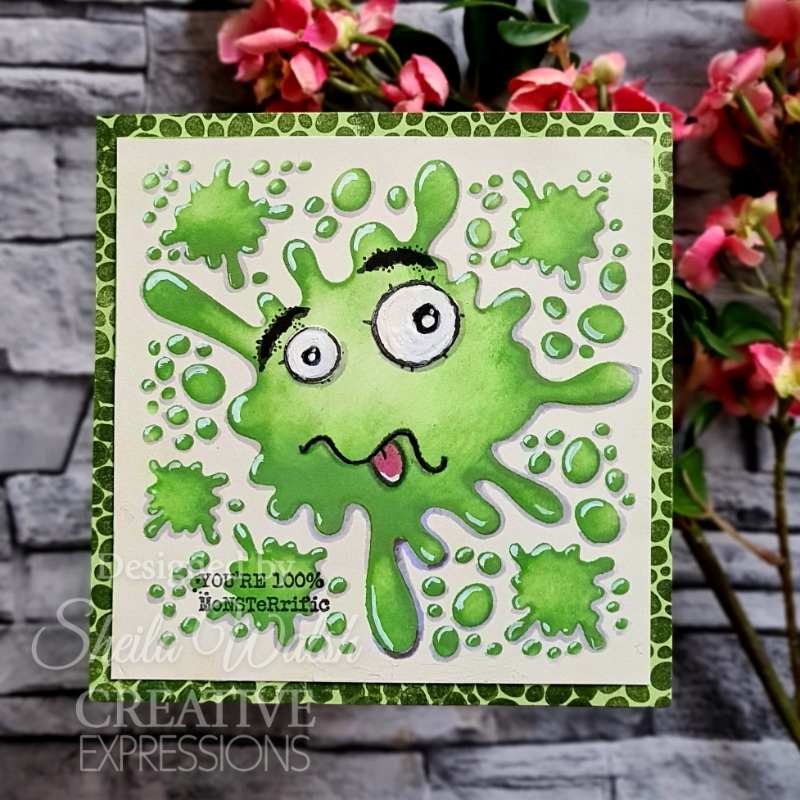 Woodware Clear Singles Monster Skin 3 in x 4 in Stamp Set-11
