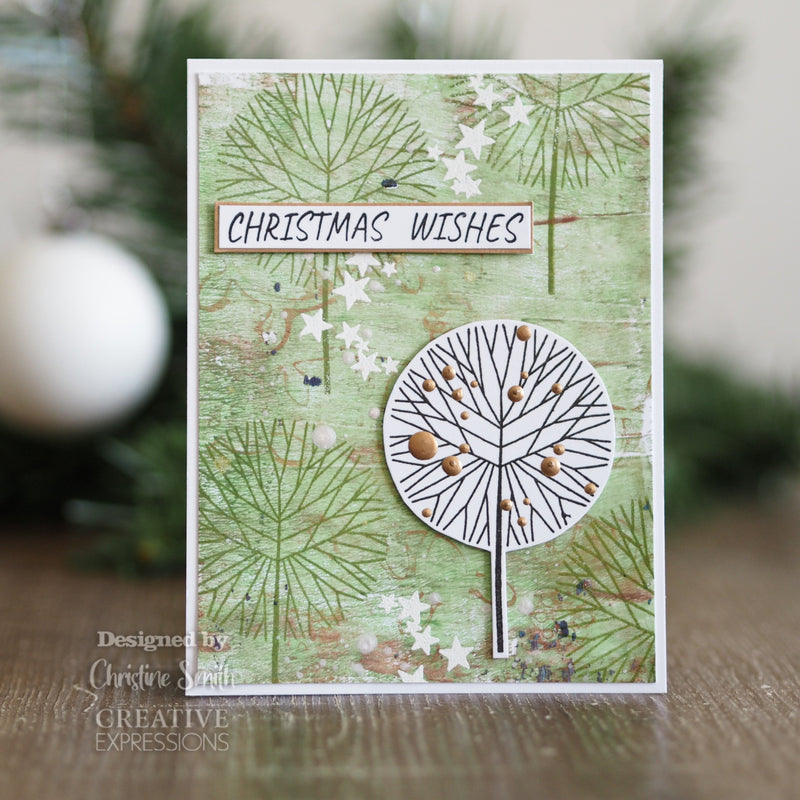 Woodware Clear Singles Mini Round Twiggy Tree-2