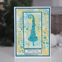 Woodware Clear Singles Curly Christmas 4 in x 6 in Stamp-2