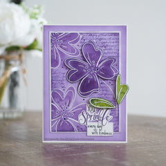 Woodware Clear Singles Poppy Sketch 4 in x 6 in Stamp-2