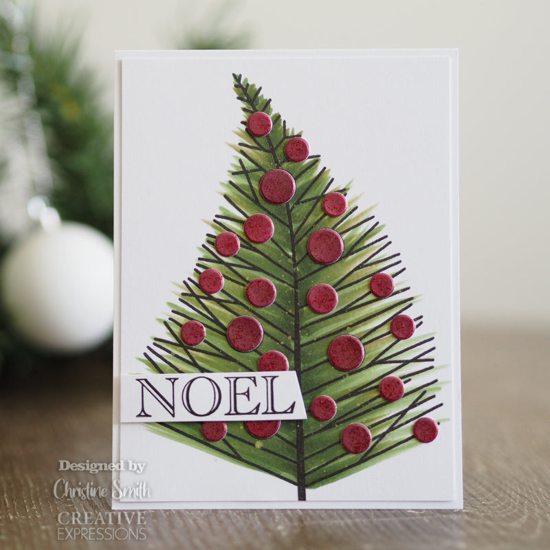Woodware Clear Singles Bubble Twiggy Tree 4 in x 6 in Stamp-3
