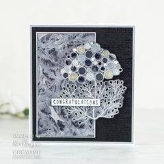 Woodware Clear Singles Bubble Bloom Carrie 4 in x 6 in Stamp-2