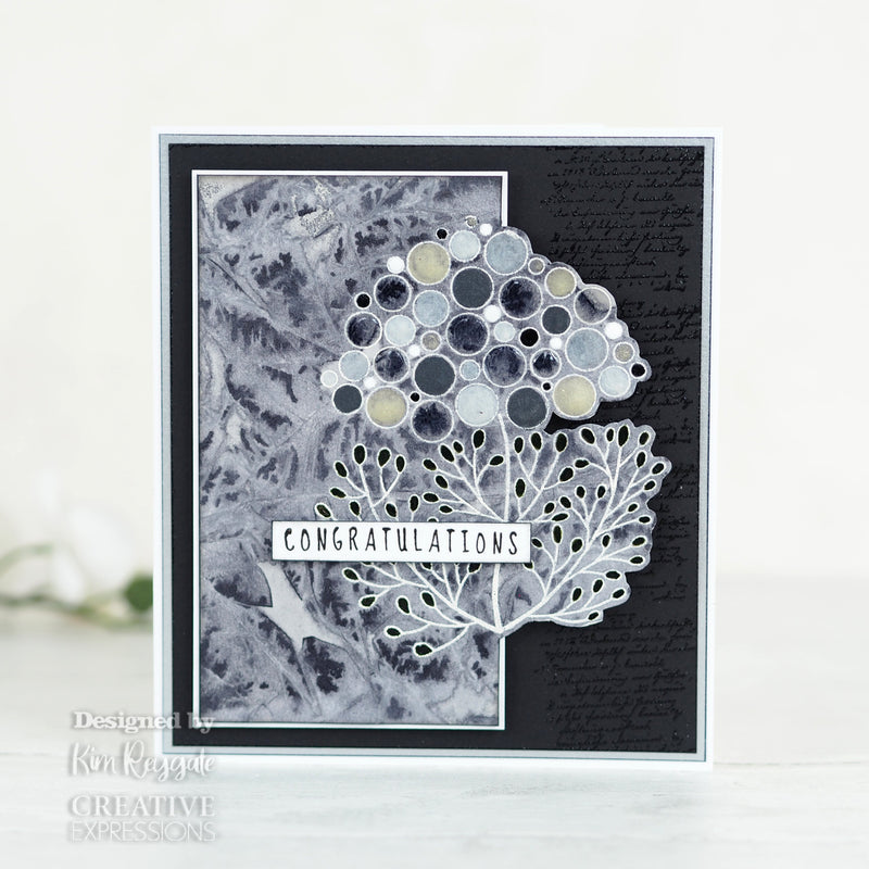 Woodware Clear Singles Bubble Bloom Carrie 4 in x 6 in Stamp-2