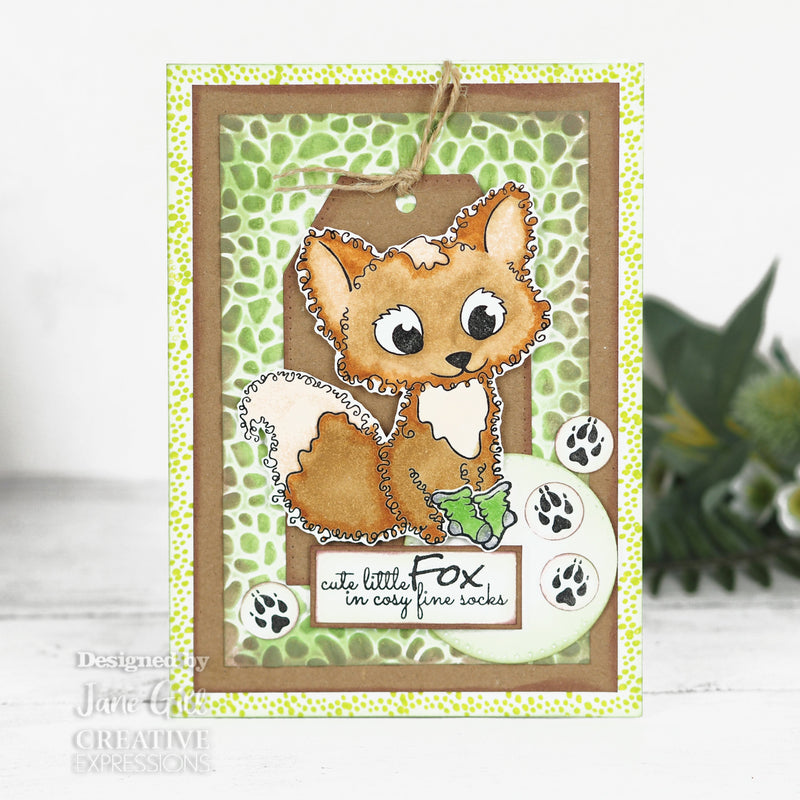Woodware Clear Singles Fuzzie Friends Freddie Fox 4 in x 6 in Stamp-2