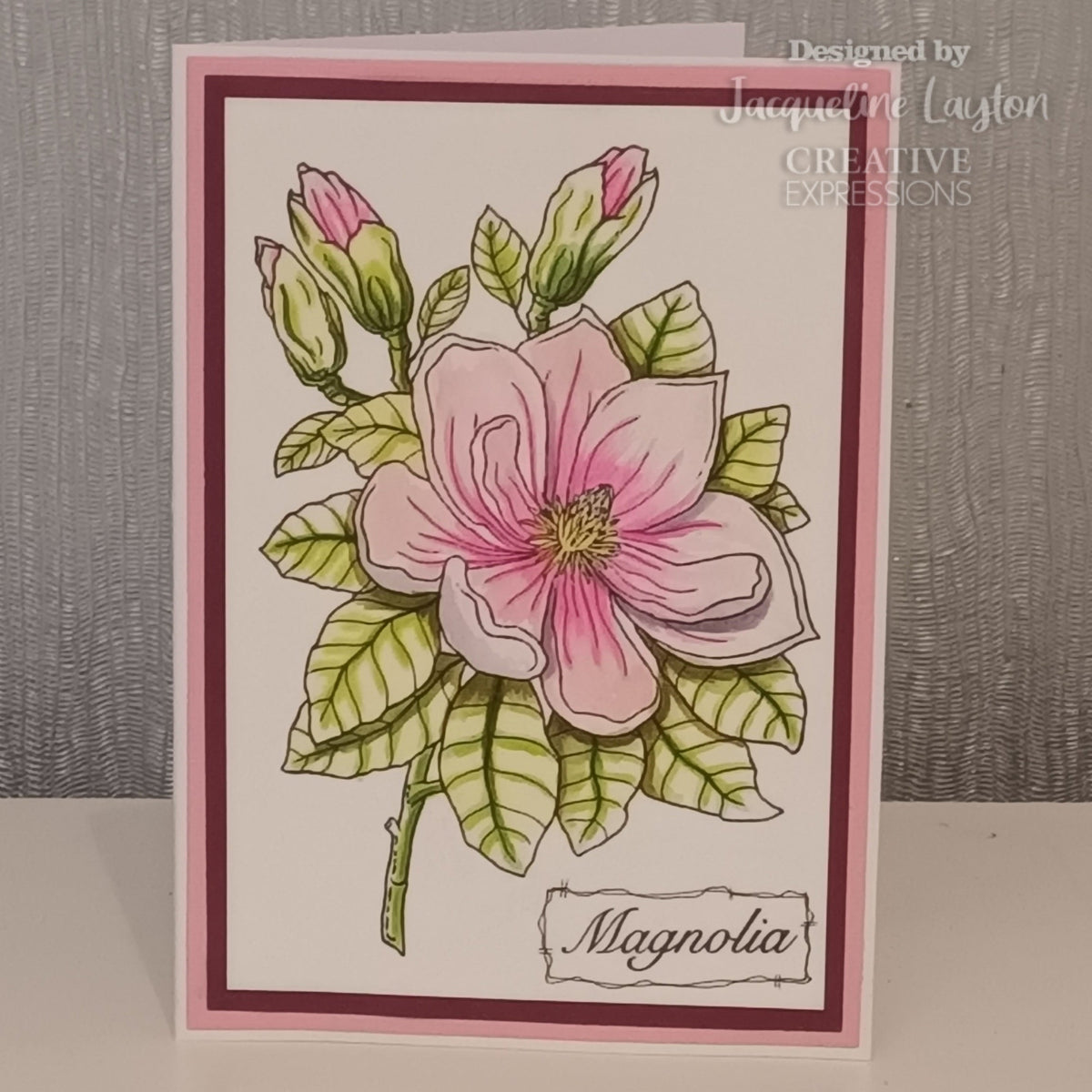 Woodware Clear Singles Magnolia 4 in x 6 in Stamp-2