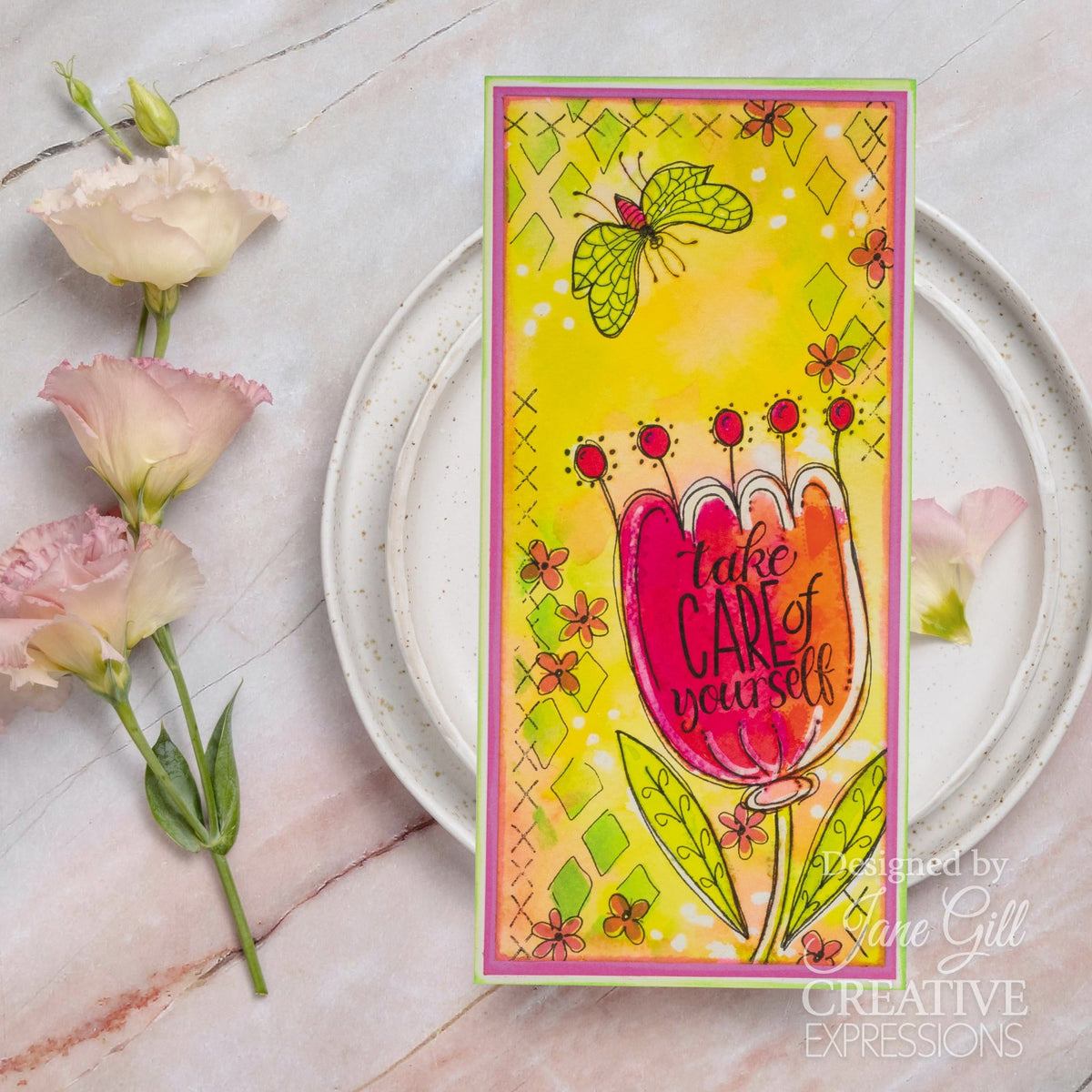 Tampon en silicone Woodware Clear Singles Bug Doodles 10 x 15 cm-6