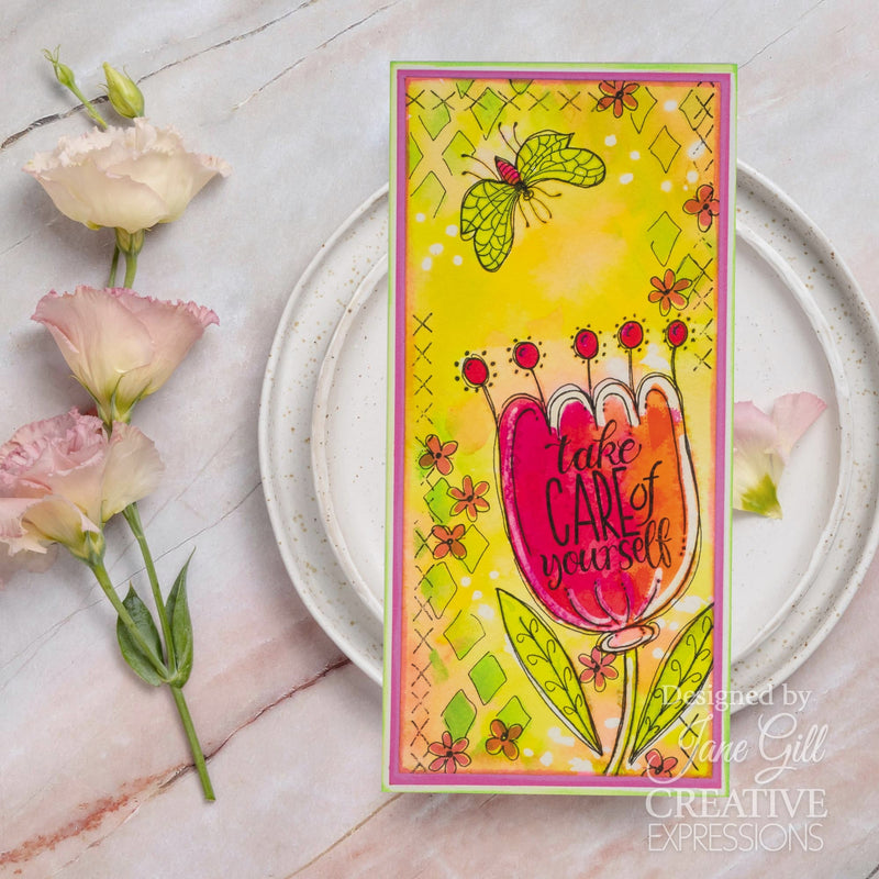 Tampon en silicone Woodware Clear Singles Bug Doodles 10 x 15 cm-6