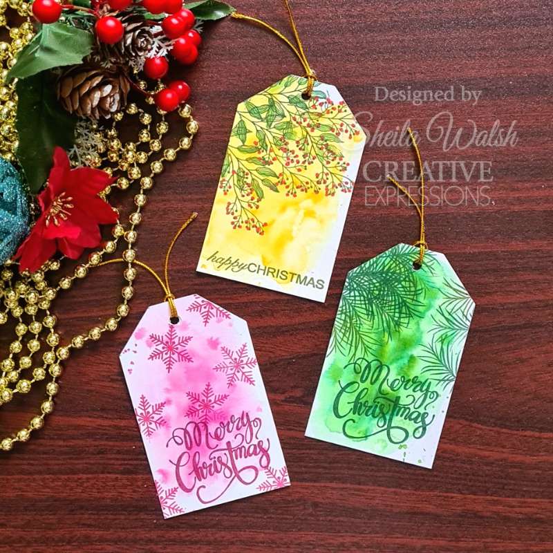 Woodware Clear Singles Paintable Baubles Leafy Fillers 4 in x 6 in Stamp Set-4