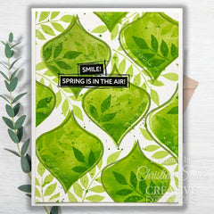 Woodware Clear Singles Paintable Baubles Peardrops 4 in x 6 in Stamp Set-3