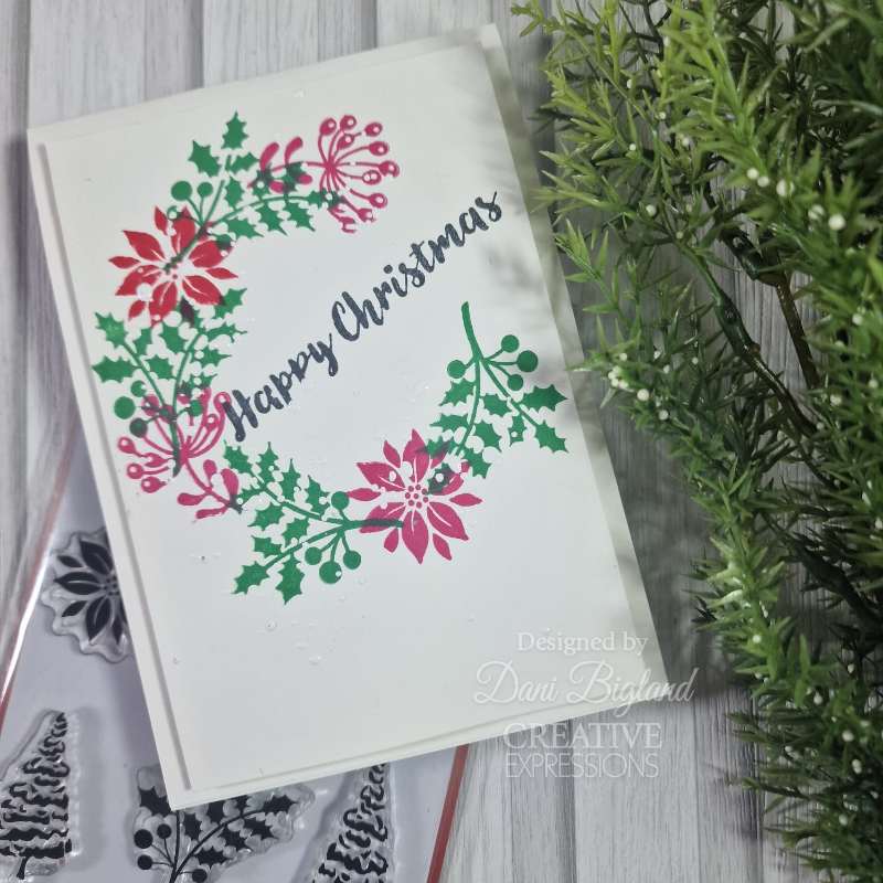 Woodware Clear Singles Paintable Baubles Peardrops 4 in x 6 in Stamp Set-5