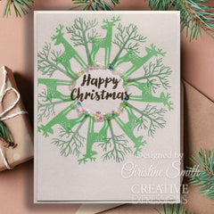 Woodware Clear Singles Paintable Baubles Peardrops 4 in x 6 in Stamp Set-6