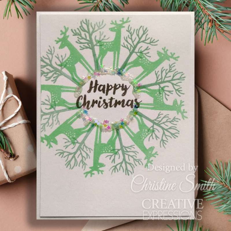 Woodware Clear Singles Paintable Baubles Peardrops 4 in x 6 in Stamp Set-6