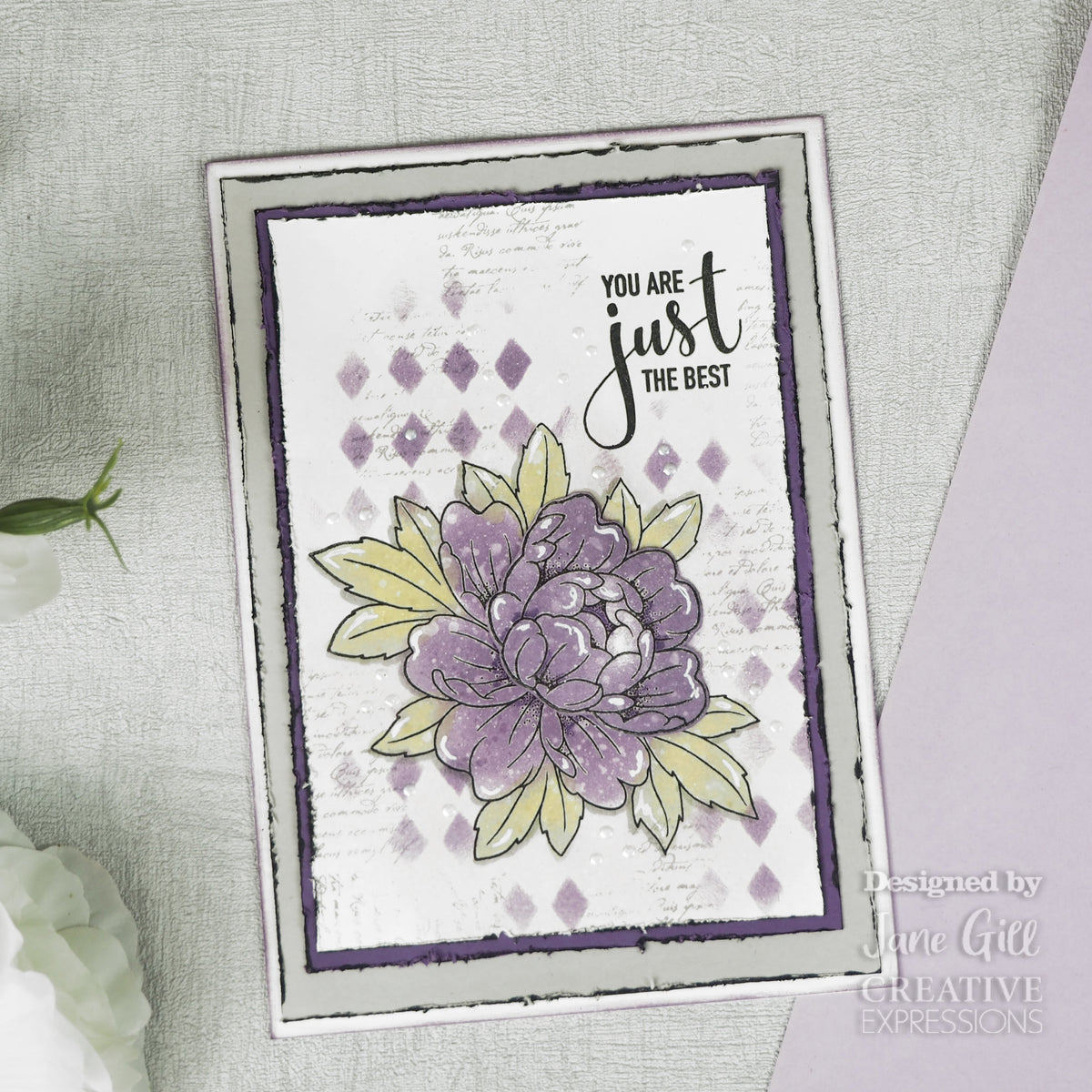 Woodware Clear Singles Just The Best 4 in x 6 in Stamp-2