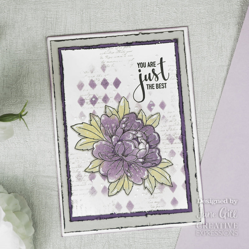 Woodware Clear Singles Just The Best 4 in x 6 in Stamp-2