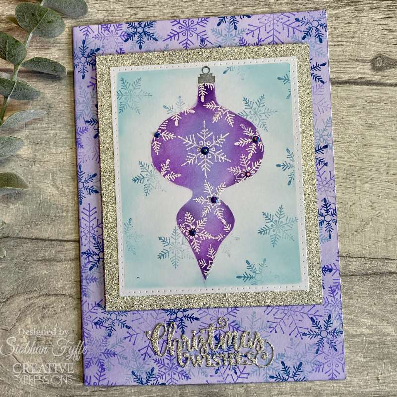 Woodware Clear Singles Paintable Shapes Fancy Drop 4 in x 6 in Stamp Set-8