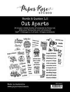 Words & Quotes 1.0 Cut Aparts Paper Pack 32520-1