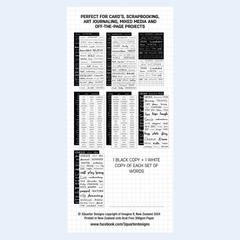 3Quarter Designs Fussy Cutting Pack - Lots of Words-2