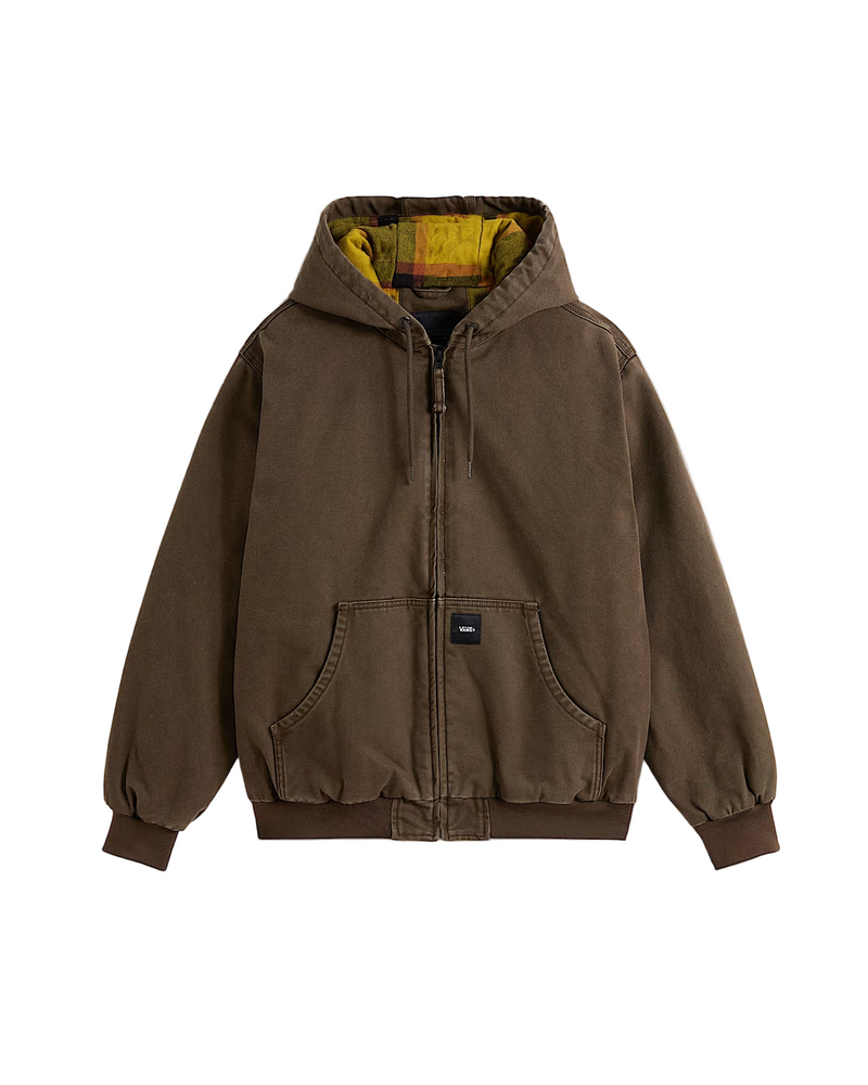 Vans 'Workwear Canvas' Zip-Up Hoodie - Coal Brown-1