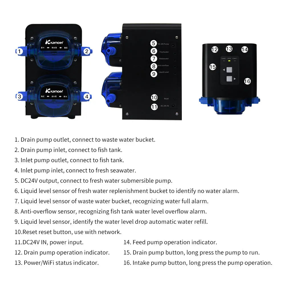 Sistema de cambio de agua Kamoer X2S-5