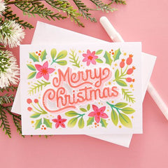 Pochoir et découpe Feuillage de Noël en couches du Set de pochoirs de Noël en couches-2