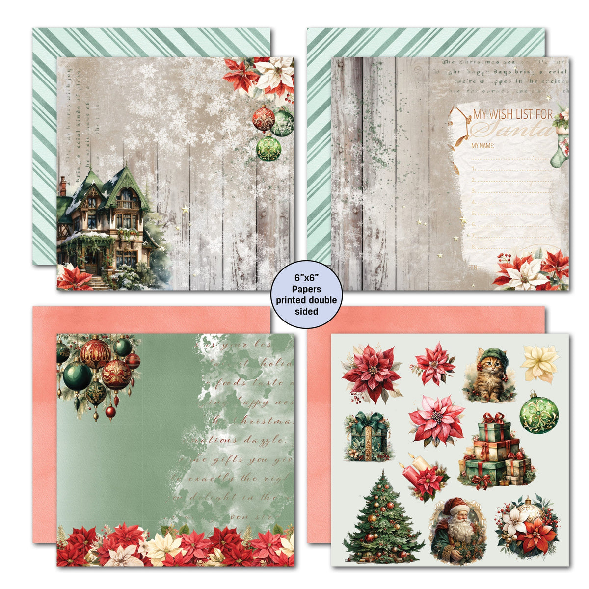 3Quarter Designs Xmas Magic 6x6 Paper Pack-4