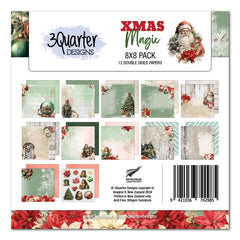 3Quarter Designs Xmas Magic 8x8 Paper Pack-1