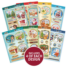 Christmas Crackers Luxury Card Toppers Kit-1