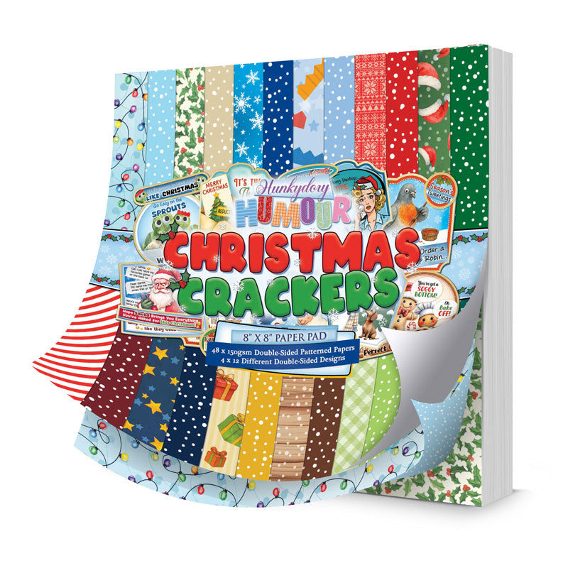 Christmas Crackers 8" x 8" Paper Pad-1
