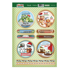Christmas Crackers Topper Sheet - Festive Food-1