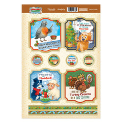 Christmas Crackers Topper Sheet - Festive Friends-1